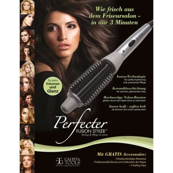 Perfecter FUSION STYLER Brosse chauffante S496 Cdiscount Electromenager