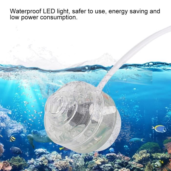 Comparer les prix de Lumière à Bulles LED d'Aquarium Lampe Étanche Colorée Accessoires d'Aquarium (110-220V)(EU ) -SURENHAP