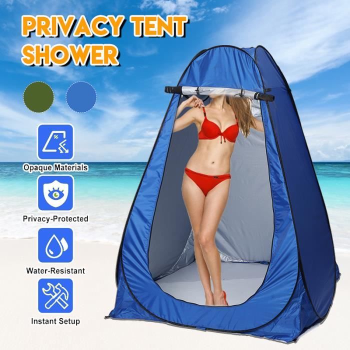 Tente De Douche Latérale Milageto Pour Véhicule - Tissu Oxford, Dimensions 180x100x100 Cm, Usage Douche/vestiaire/toilettes Camping
