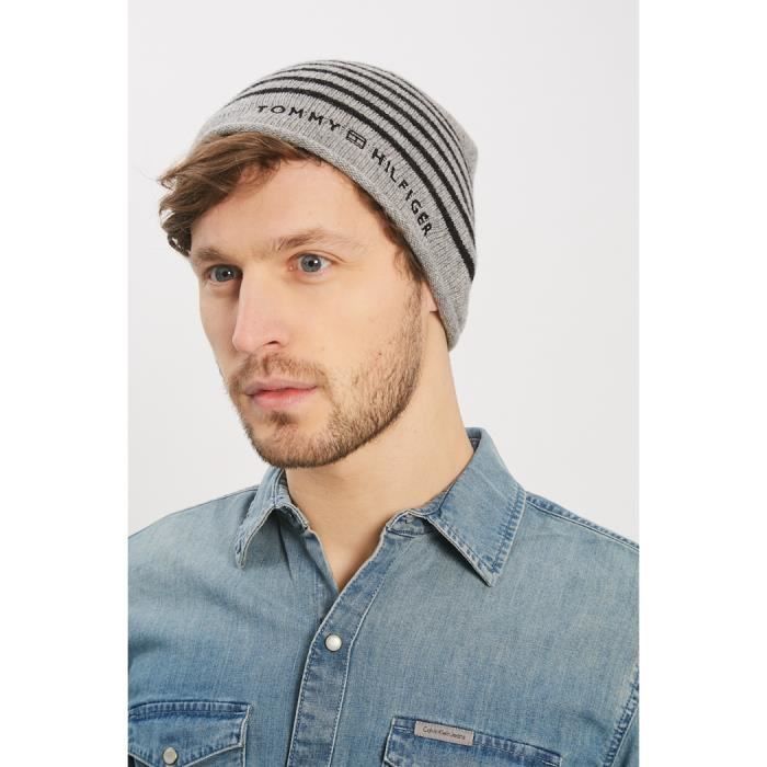Bonnet gris tommy hotsell hilfiger