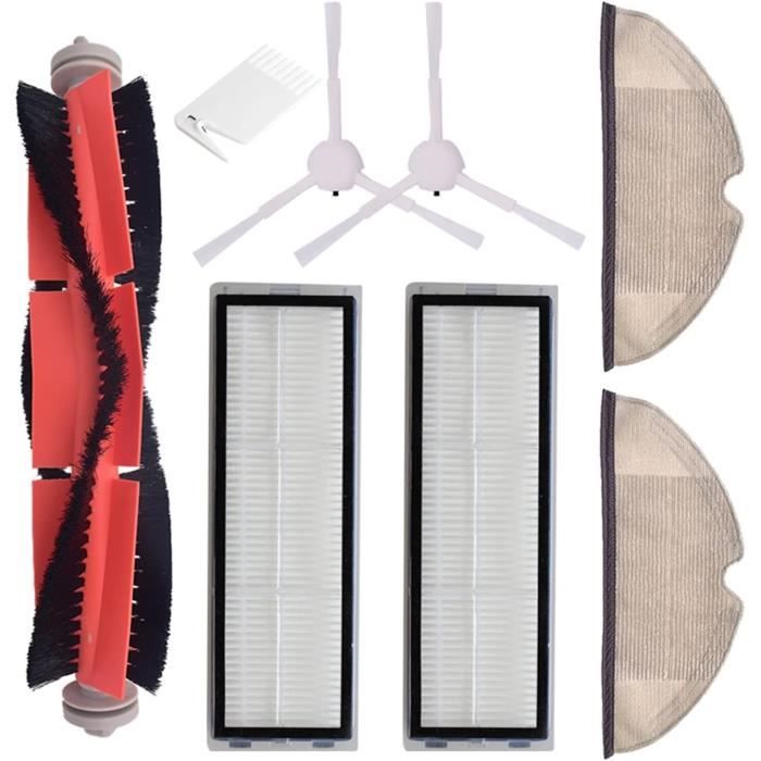 Kit D'accessoires De Rechange De 17 Pièces Pour Aspirateur Ecovacs Deebot X9 Pro Omni / X9 Pro, 1 Brosse Principale, 6 Brosses Latérales, 4 Filtres HEPA, 4 Sacs à Poussière, 1 Brosse à Rouleau, 1