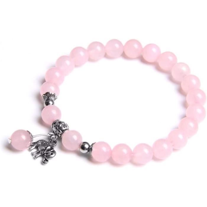 Bracelet Pierre Naturelle 4mm – Lot Perles Cristal Boho Pour Femme | 18 Cm élastique, Couleurs Variées (zèbre, Aventurine…)
