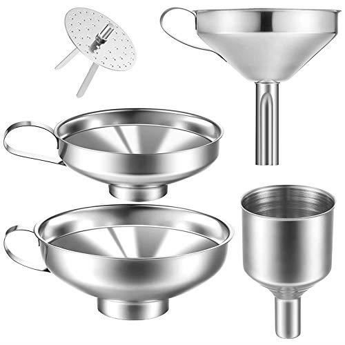 Lot De 10 Entonnoirs Durables En Acier Inoxydable Pour Le Remplissage De Poudre Depices Accessoires Pour La Maison 86829950