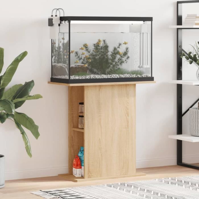 VIDAXL Support pour aquarium Chêne sonoma - vue 7