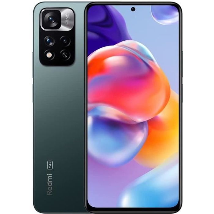 XIAOMI REDMI NOTE 11 PRO PLUS 5G Téléphone 8+256Go Vert Caméra Triple 108MP Écran 667 FHD+ AMOLED MTK Dimensity 920 NFC