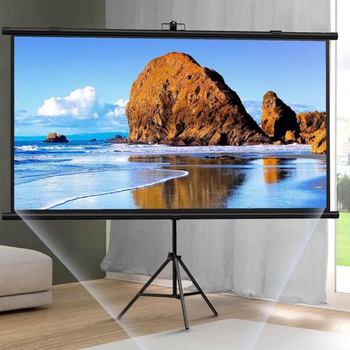 Todeco Écran De Projection Sur Pied 72 Pouces, Portable Pliable, Écran