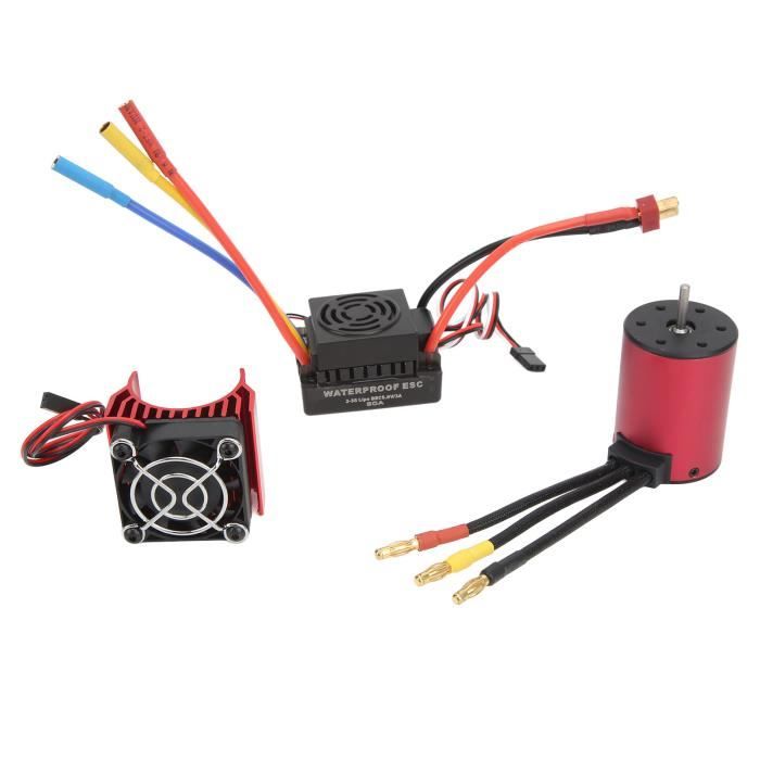 Fafeicy Combo ESC de moteur sans balais RC Kit ESC sans brosse 60A