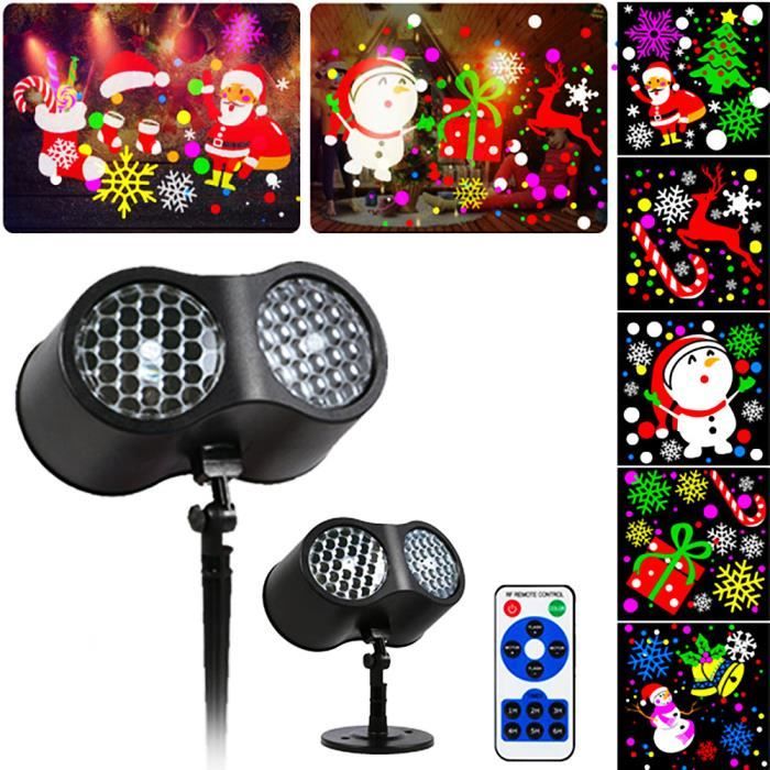 Projecteur Extérieur Fêtes - 12 Diapositives, 10 Effets Vagues, Télécommande, Pour Noël Et Halloween - 10