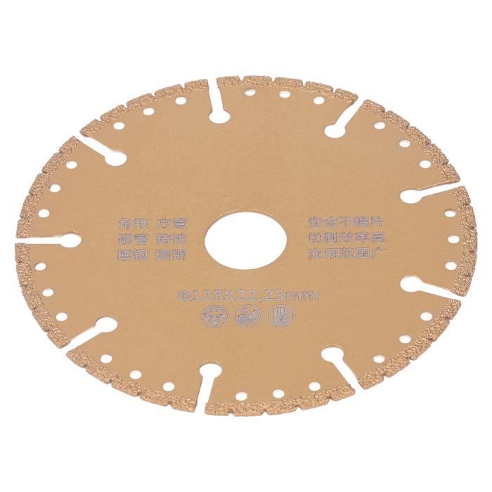 Lame De Scie Diamant Brasée 230 Mm (9") - Pour Coupe Pierre, Marbre, Granit, Métal, Utilisable à Sec Ou à L'eau - 13