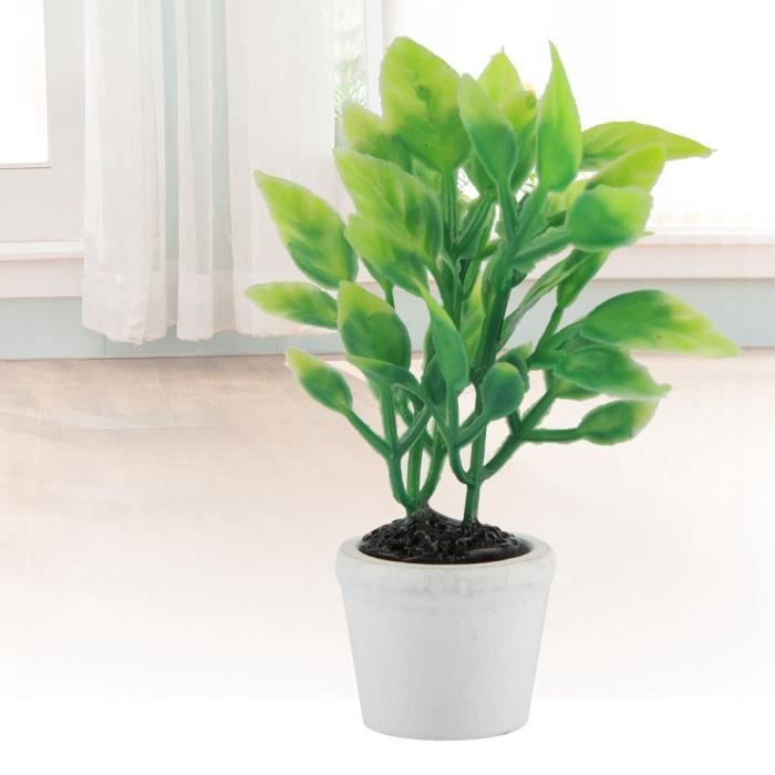 Lot De 8 Plantes Miniatures En Résine Pour Maison De Poupée – 4 Styles De Pots, Déco Jardin, Accessoires DIY