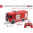 Véhicule radiocommandé Mercedes Antos Camion pompiers 1:26ème avec effets lumineux-1