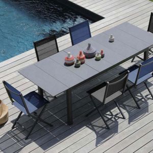 tectake® Lot de 4 Chaises de Jardin Pliantes avec accoudoirs Chaises d´extérieur avec Cadre en