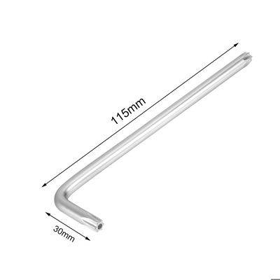 Sourcing Map Lot De 4 Clés Torx T25 Inviolables En Forme D'étoile En Forme De L 6 Points Clé à Main En Acier Au Chrome-vanadium Pour Réparation Automobile/maison