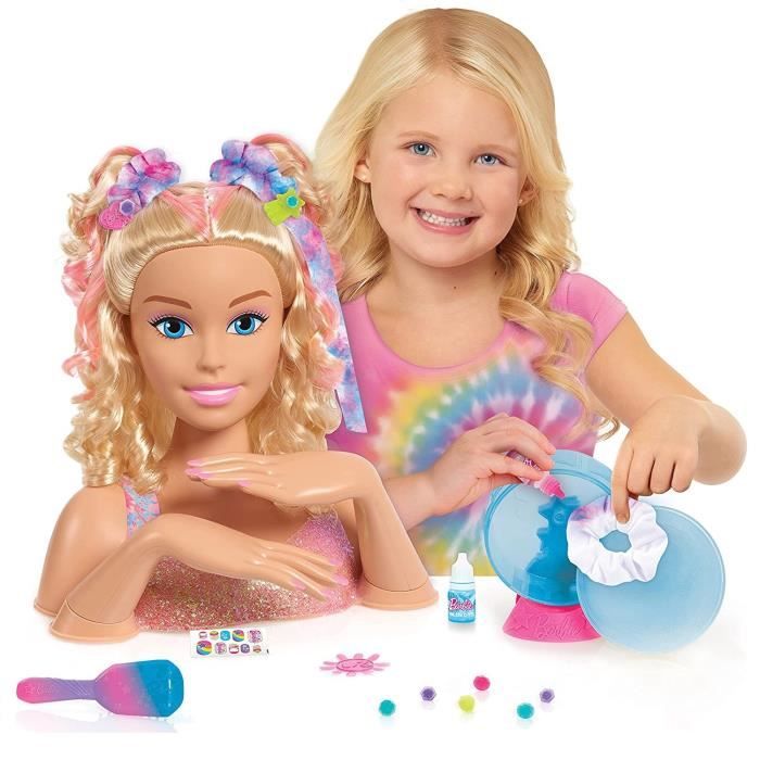 Barbie - tete à coiffer - 30 accesoires