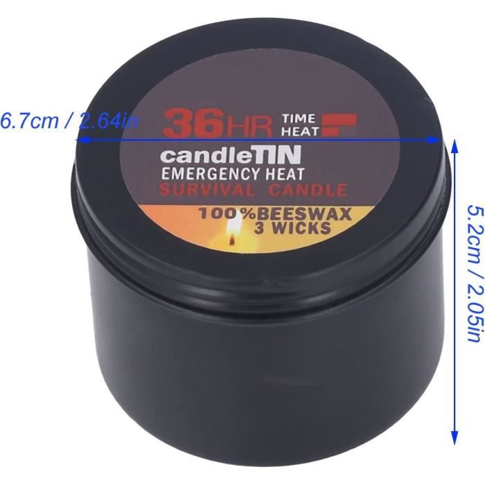 10 Bougies De Survie 10 Heures – Sans Fumée, Longue Durée | Pour Camping, Coupure De Courant, Urgence