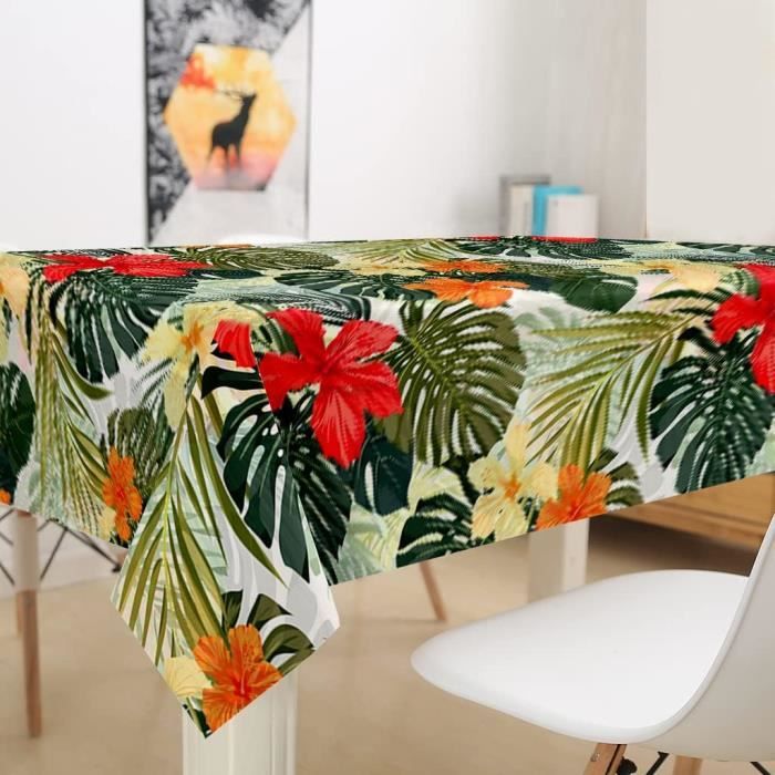 Mateju Rectangulaire Nappe Avec Bord Élastique, Spandex Nappe De