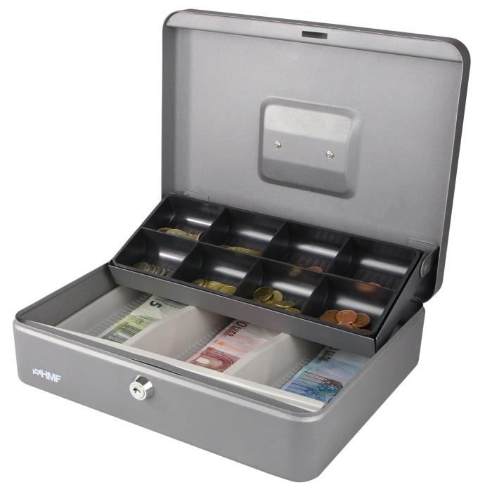 Caisse à Monnaie Enregistreuse Cassette Sécurité Coffre-Fort Acier  Inoxydable Portable - Cdiscount Beaux-Arts et Loisirs créatifs