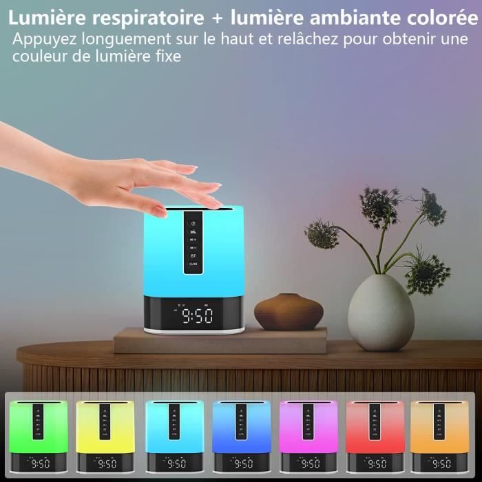 Enceinte Bluetooth pour salle de bain TD® 400mah Lumières LED colorées Avec  ventouse - Cdiscount TV Son Photo
