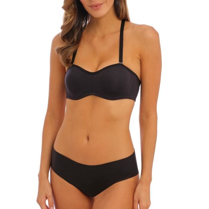 Soutien-gorge bandeau confort à armatures Accord noir Wacoal
