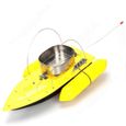 T10 bateau d'appât pour pêche anti-vent batterie 6400mAh distance de controleur 300m 1200g (jaune)-2