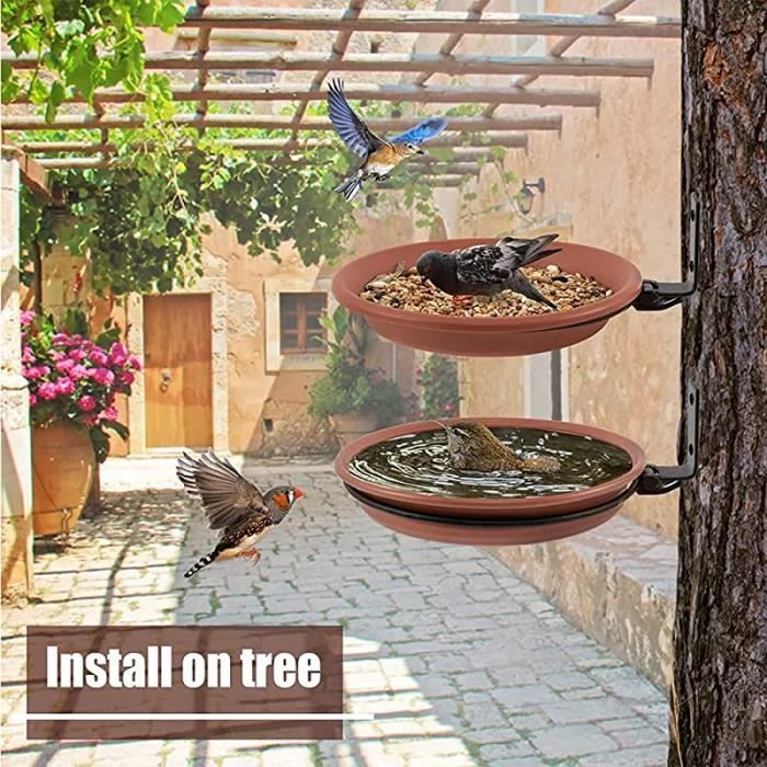 Bol En Acier Inoxydable Pour Oiseaux - Lot De 4 Tailles Différentes, Facile à Fixer Et à Nettoyer - 2