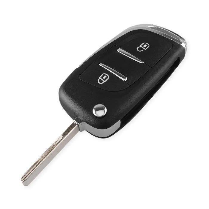 Coque clé,KEYYOU coque pour clé de voiture pliable, pour Peugeot 207, 307,  407, 408, 308, et - Type 2 BT HU83 CE0536 - For Citroen - Cdiscount Auto