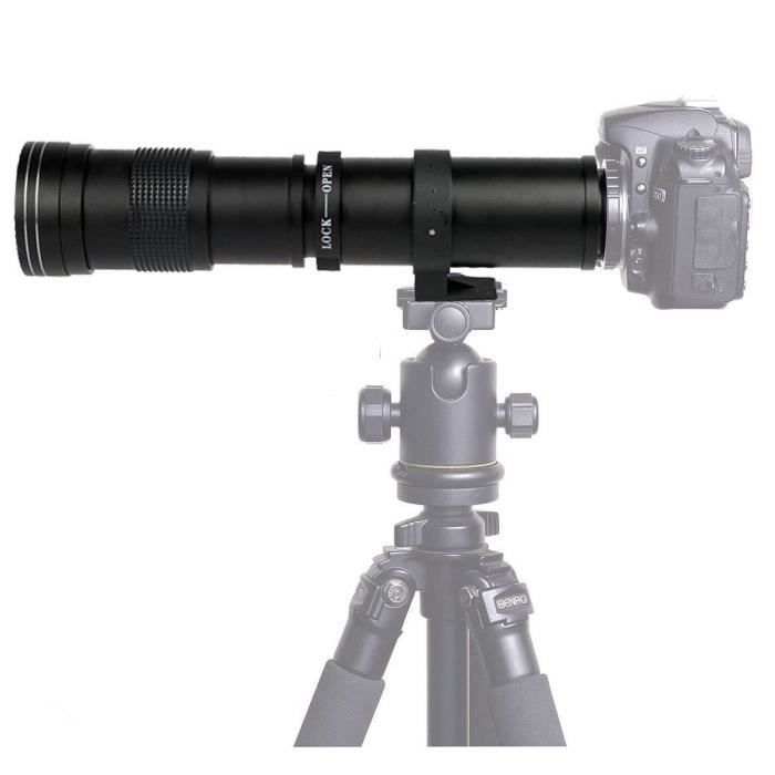 Objectif zoom à Focale Fixe Manuelle 420-800mm F8.3-16 avec Téléconvertisseur 2X pour Nikon Monture F - Noir - Objectif zoom - Achat & prix Objectif zoom à Focale Fixe Manuelle 420-800mm F8.3-16 avec Téléconvertisseur 2X pour Nikon Monture F - Noir - Objectif zoom - Achat & prix