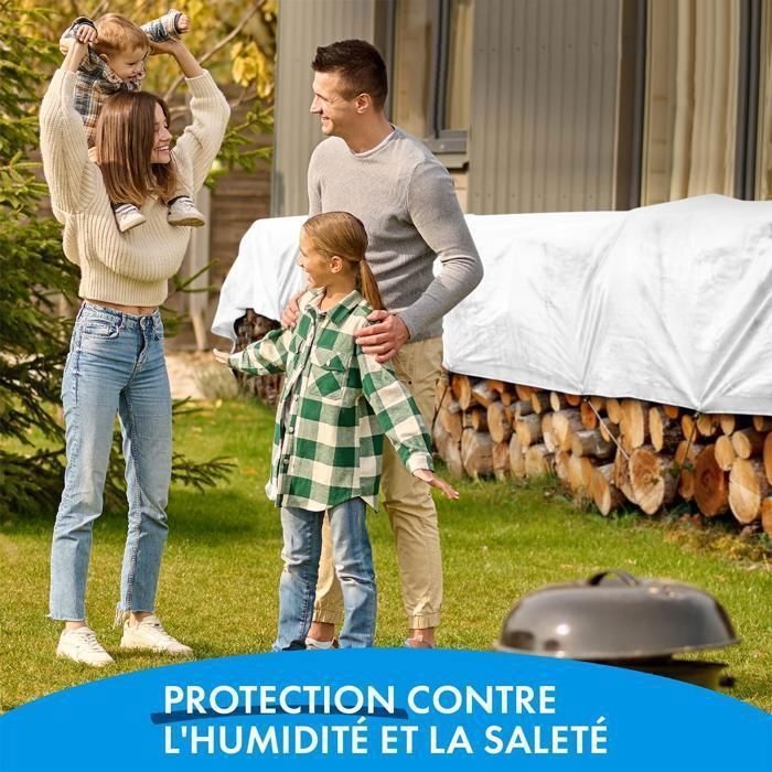 Bâche De Protection 2x3m TERRE JARDIN - Ultra Résistante, Imperméable, Anti-UV