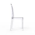 1 x Chaise Victoria Chaise Transparente Polycarbonate Tabouret de Cuisine Design Chaise de Salle à Manger-3