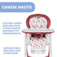 Chaise haute Polly Progres5 4r Red-3