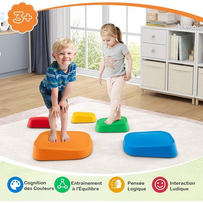 TATAMIZ Parcours De Motricité TTGYM005 Pour Enfants – Multicolore, évolutif, Sécurisé Et Super Pratique Pour L’éveil Dès 2 Ans
