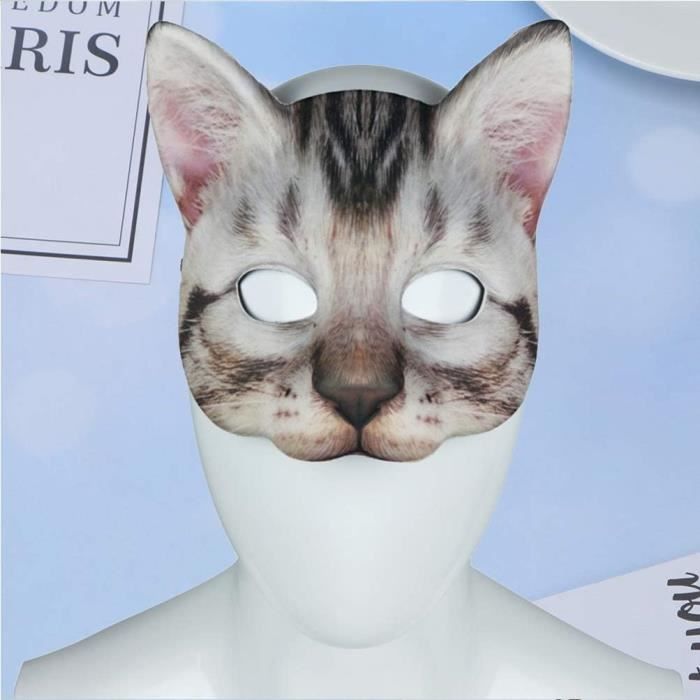 Masque Chat Halloween Cosplay Masque Chat Siamois[H96] - Cdiscount