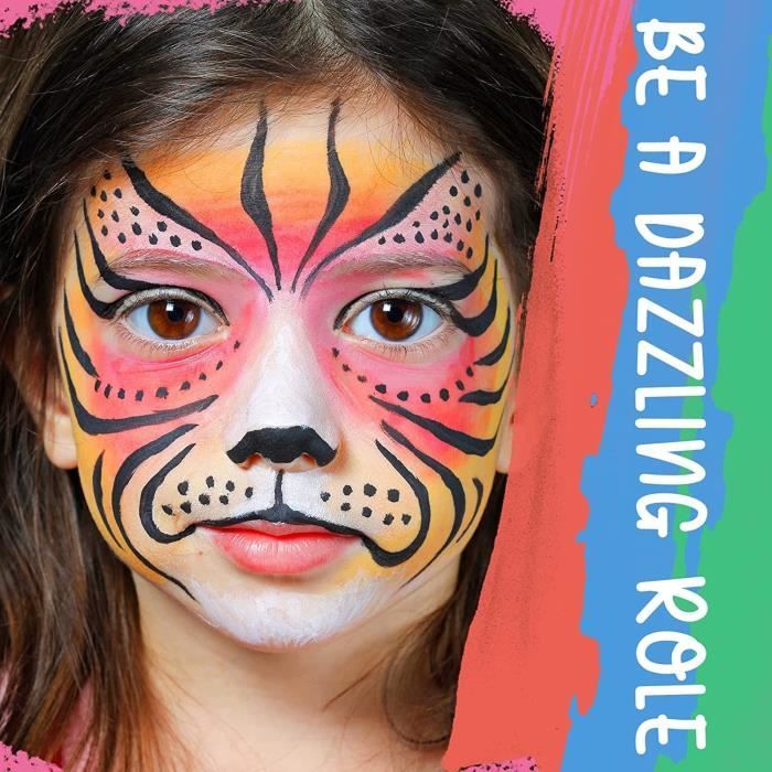 JARVISEN® Peinture corporelle pour le visage Enfants Visage Corps Peinture  5 Couleurs Sûr Maquillage Hypoallergénique Palette De - Cdiscount Au  quotidien