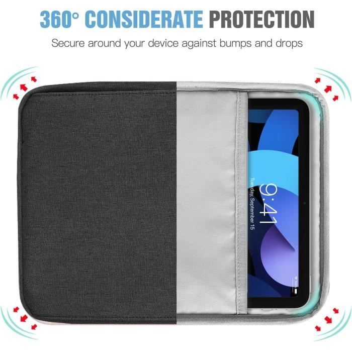 TiMOVO 9-11 Inch Tablet Sleeve Bag for iPad 11-inch A16 2025, iPad 10th Gen. 10.9, iPad 10.2, iPad Air 11/Air 5th/4th Gen. 10.9, Galaxy Tab A9 /A9 Plus 11, Protective Bag with