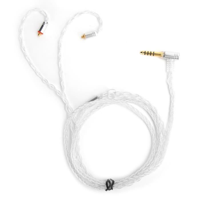 Câble écouteurs 8Core Pure Cuivre - Connexion 2PIN 2.5mm Pour KZ, TRN, CCA Et Autres