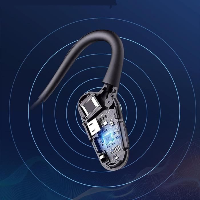 Casque Conduction Osseuse, Ecouteurs Conduction Osseuse Bluetooth 5.0 Sans  Fil Avec Micro Écouteur Bluetooth De Sport En Alli[H804] - Cdiscount TV Son  Photo