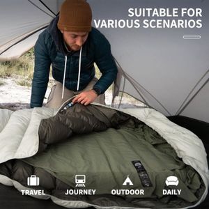 Natureifa-Sac de couchage à capuche ultraléger M180, imperméable, lavable en machine, 1 ℃-12 ℃, épissable, camping en plein air, hiver 18 Natureifa-Sac de couchage à capuche ultraléger M180, imperméable, lavable en machine, 1 ℃-12 ℃, épissable, camping en plein air, hiver 18