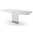 Table A Manger Extensible Bateau Surface En Ceramique Blanc Mat Gris L 140 180 X H 77 X P 85 Cm Achat Vente Table A Manger Seule Table A Manger Blanc Mat Gris