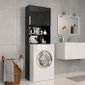 Meuble Pour Machine A Laver Noir Brillant 64 X 25 5 X 190 Cm