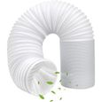 Tuyau Climatiseur Mobile 150cm,Tuyau D'évacuation D'air En Pvc Flexible Tube De Ventilation Universel Tuyau Kit,Diamètre de 150 mm L