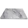 Planche à découper en marbre 40 x 30 cm I blanc-gris I marbr-0