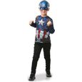 Déguisement Captain America - RUBIES - Set plastron et masque - Pour enfant à partir de 5 ans - Bleu-0