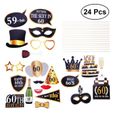 24 pièces accessoires drôles Ballons noeud papillon bricolage lunettes colorées moustache  BALLON DECORATIF - POMPE POUR BALLON-0