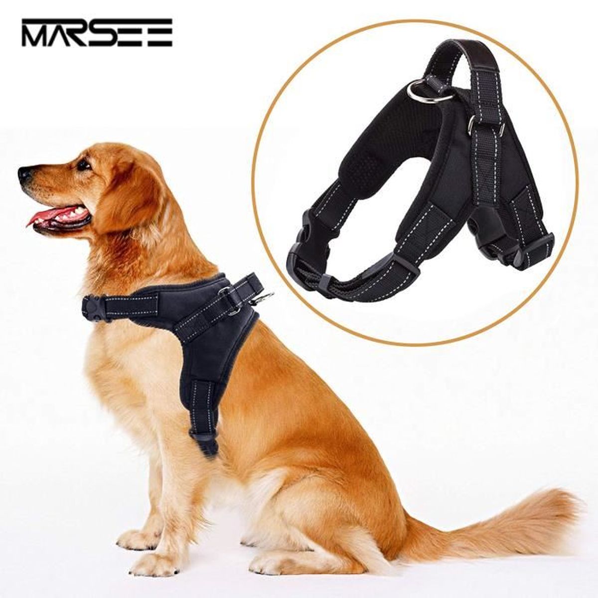 Roblue Harnais Veste Respirante en Maille Laisses pour Chien Animaux de Compagnie en Nylon