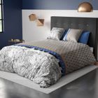 ATELIER DU COTON Housse de couette 260x240 Toki + 2 taies coton 57 fils