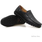 FUNMOON Mocassins Homme en Cuir Noir - Nouvelle Marque de Luxe - Grande Taille Loafer