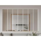 VENTE-UNIQUE Verrière atelier en aluminium thermolaqué - 210x130 cm - Blanc - BAYVIEW