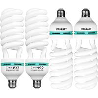 4 x 150W E27 5500K Ampoules CFL Lumière du Jour Blanc Photo Studio