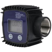 Débitmètre de carburant K25 1 pouce, débitmètre diesel DC2.3-3.3V avec affichage LCD numérique Débitmètre numérique liquide