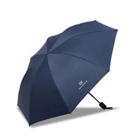 Parapluie pliant automatique parapluie pluie ensoleillé pare-soleil unisexe (bleu marine)